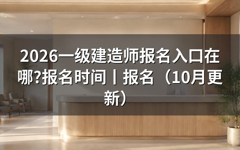 一级建造师报考入口,看清报名服务平台