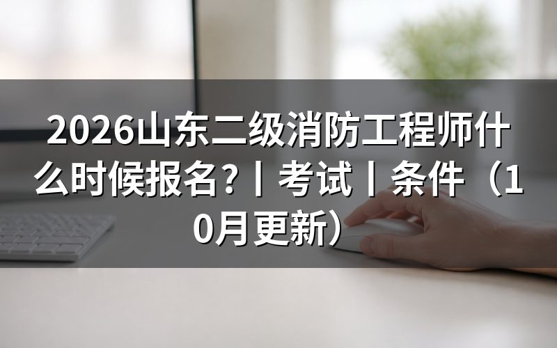 山东二级消防工程师报考时间看报名表名称
