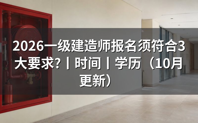 一级建造师报考要求，先核对报名表的三项信息