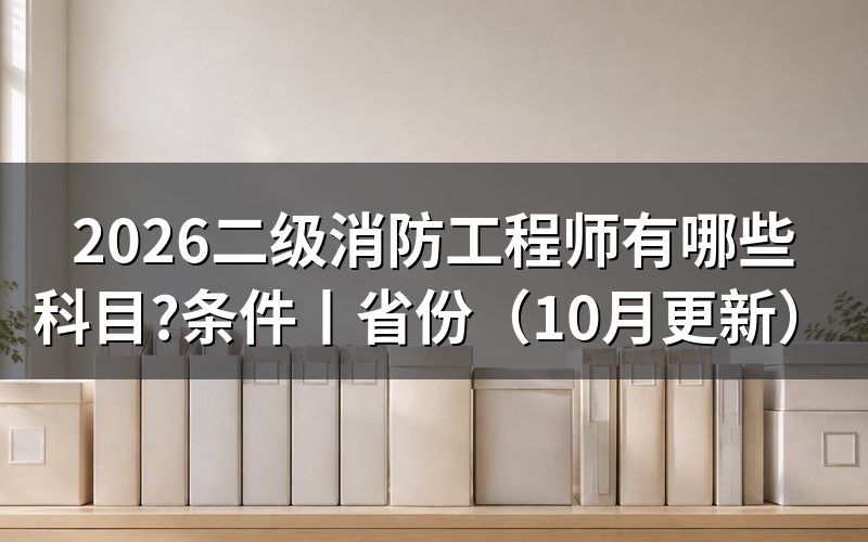 报考二级消防工程师有哪些条件,要看哪份文件