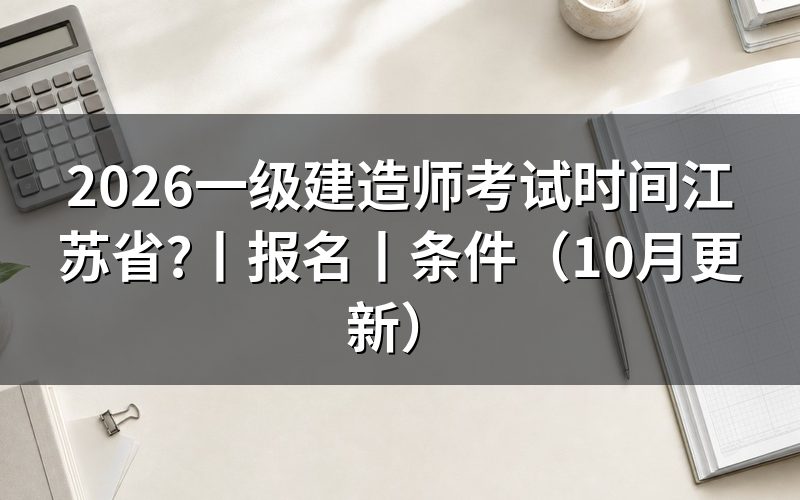 江苏省一建考试时间，核对准考证日期