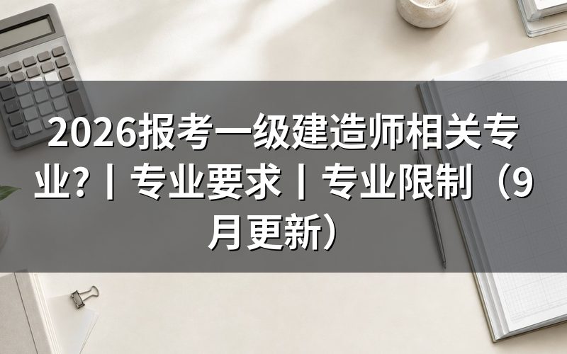 报考一级建造师需要什么专业,先核对报名表