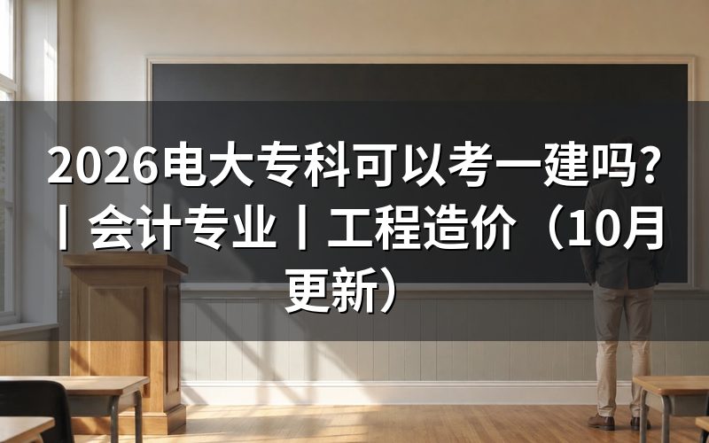 大专可以考一建吗?先核报名表专业栏