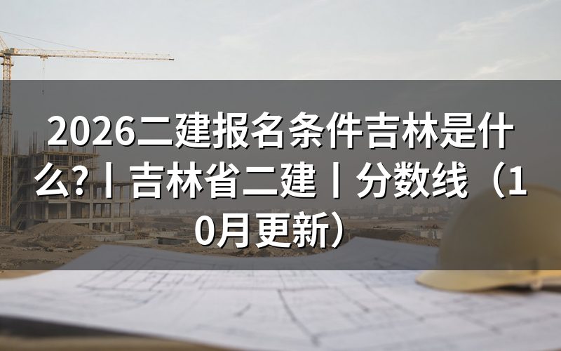 吉林省二建报考条件，先核对学历栏