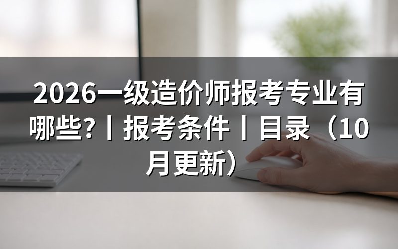 一级造价工程师报考专业有哪些，看报名平台的专业选项