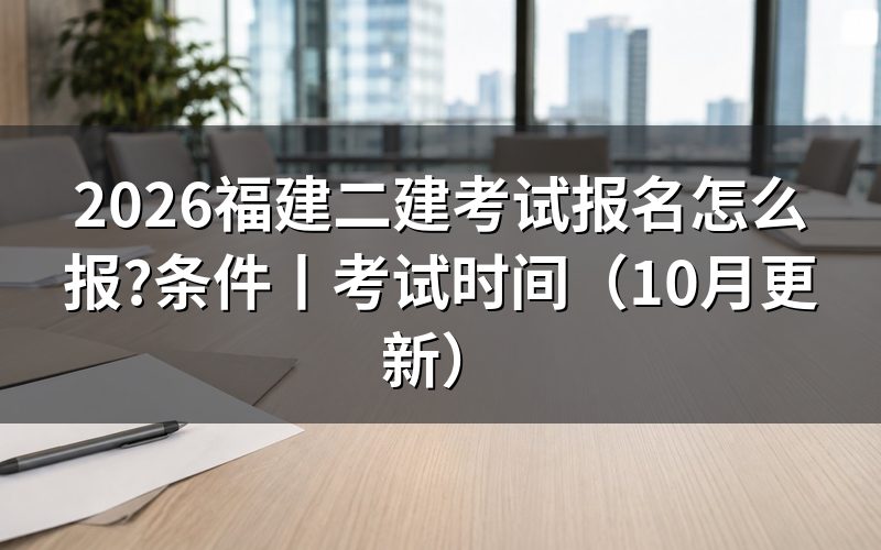 福建省二级建造师报名，先看报名表和时间状态