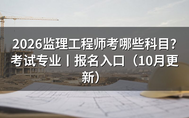 监理工程师考试科目介绍表，按准考证核对场次