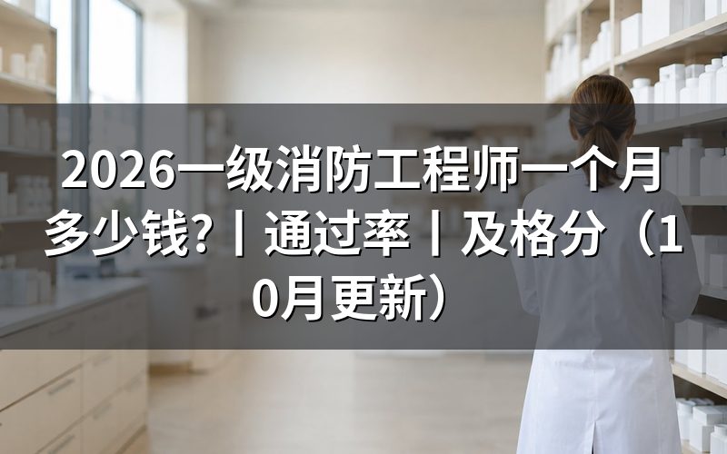 一级消防工程师多少钱,看招聘单上的月薪栏