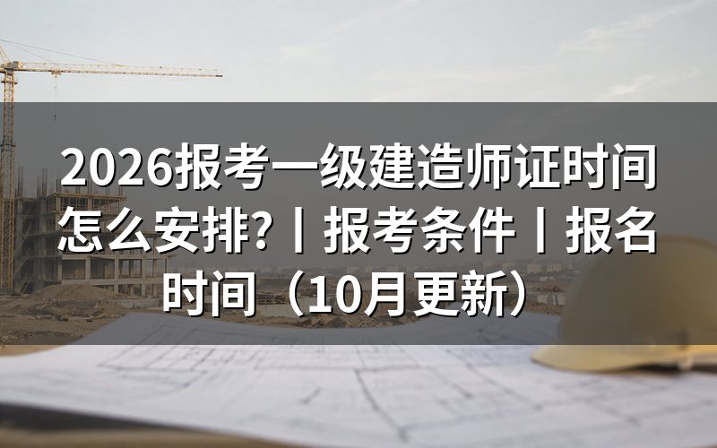 报考一级建造师报名时间,看报名表何时提交