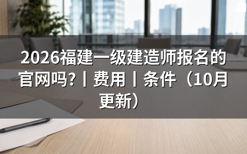 福建一级建造师报名网站，看清报名表入口