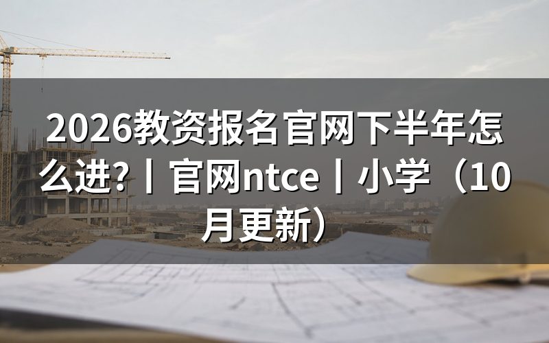 教资报名官网ntce,考生从入口进入报名表