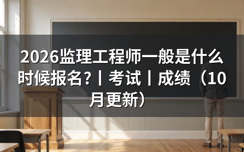 监理工程师考试什么时间报名?看报名表