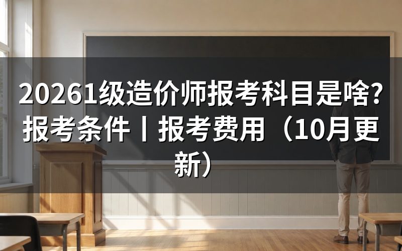 一级造价师报考科目,准考证上怎么排