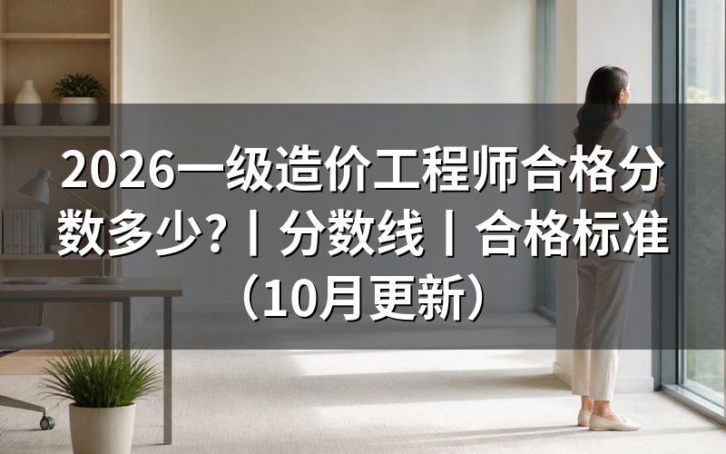 一级造价工程师合格分数及标准,看成绩单哪一栏