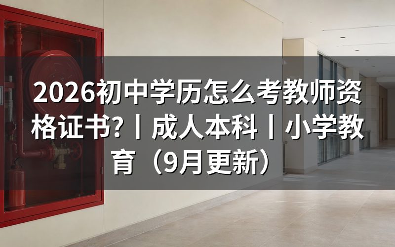 成人本科怎么考教师资格证，先核对报名表学历栏