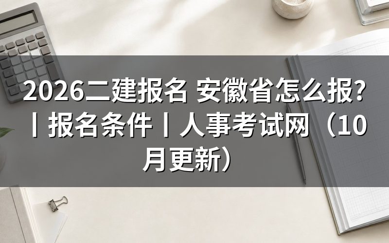 安徽省人事考试网二建报名,填写报名表