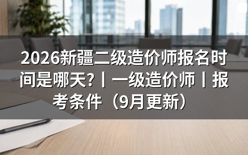 新疆二级造价师报名时间看哪份通知