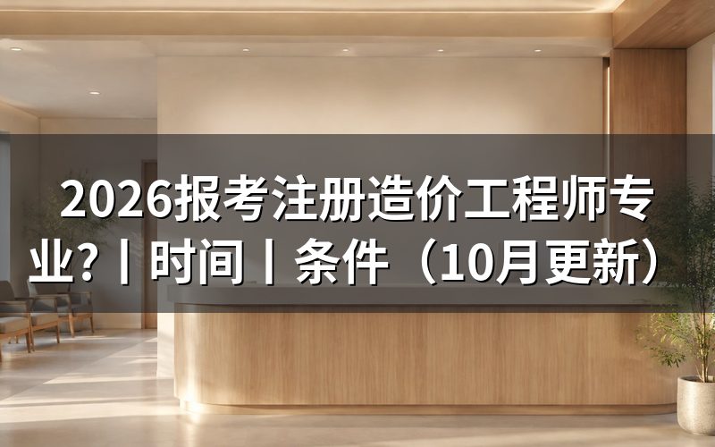 一级注册造价工程师有哪些专业,查看报名表选项
