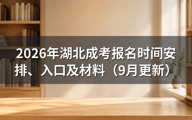 报名时间安排和入口怎么查