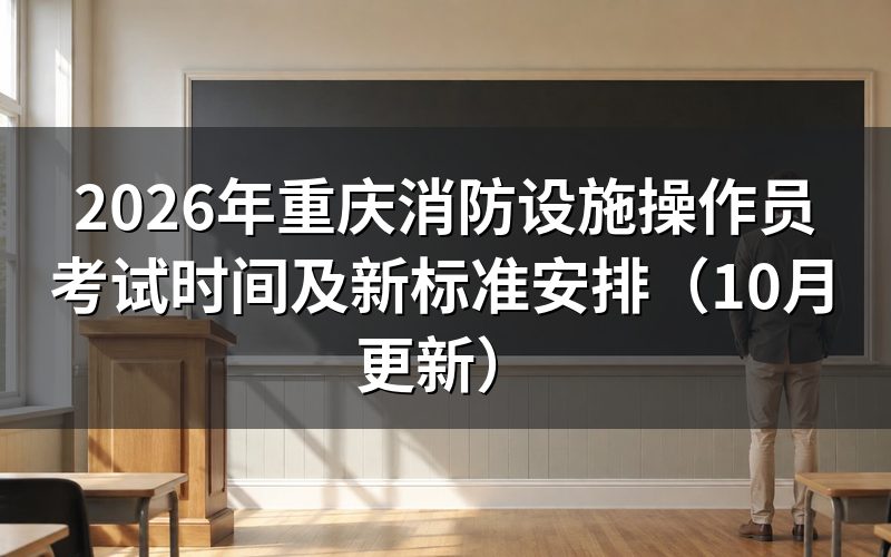 重庆消防设施操作员考试时间怎么衔接新旧标准