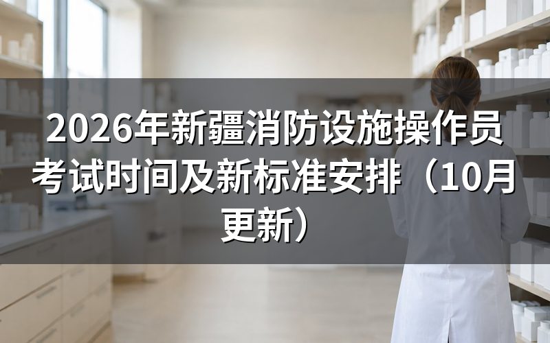 新疆消防设施操作员考试时间按什么标准安排