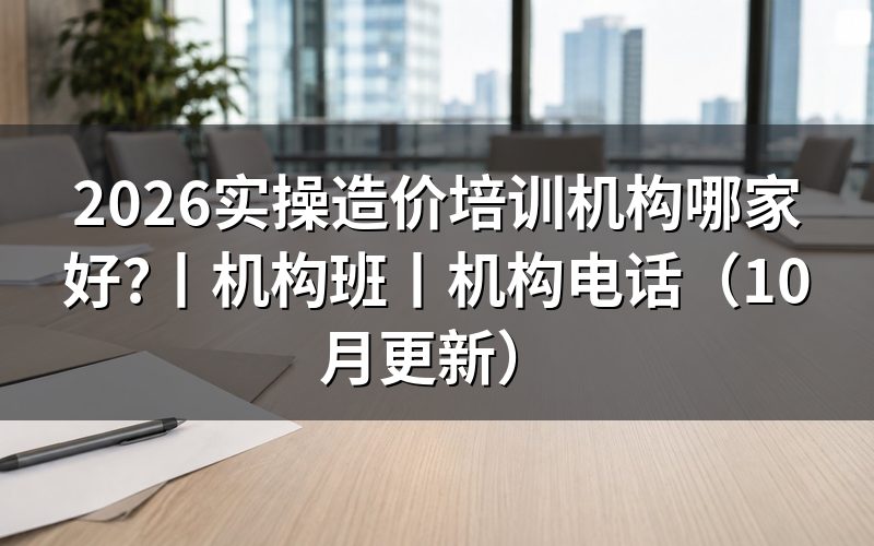 口碑好的造价培训机构,是从哪里看出来的