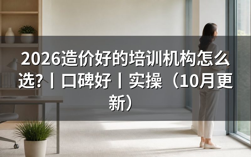 比较好的造价培训机构,先核对这几张证
