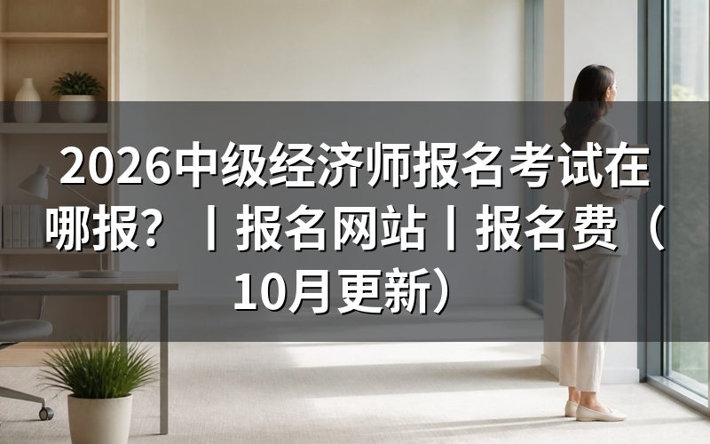 中级经济师报名时间及考试时间,先看报名入口开放的那几天