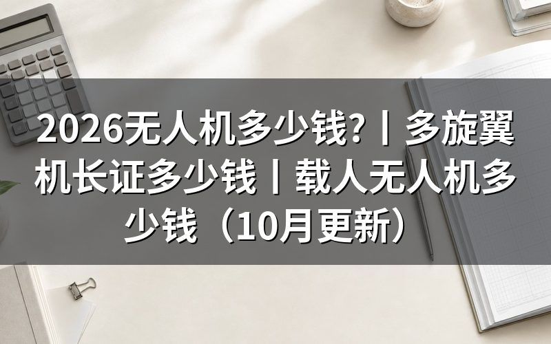 无人机多旋翼机长证多少钱