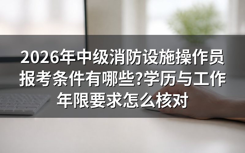 四级/中级工的三项申报条件分别怎么理解?