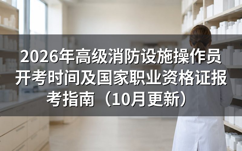 高级消防设施操作员开考时间在哪里查？