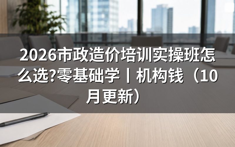 零基础学市政造价培训班,先看报名表这一栏