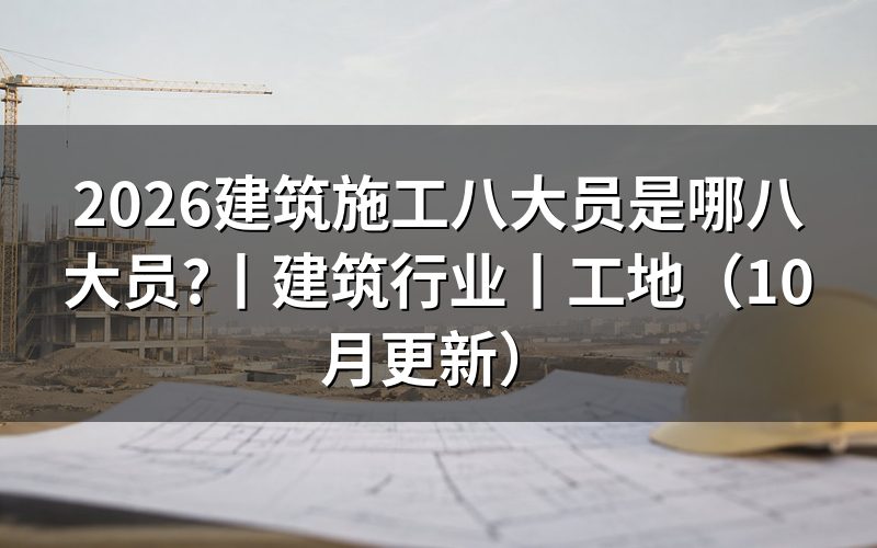 建筑8大员是哪八大员?