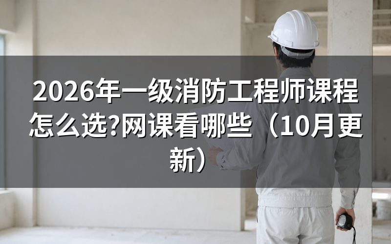 消防工程师培训怎么选