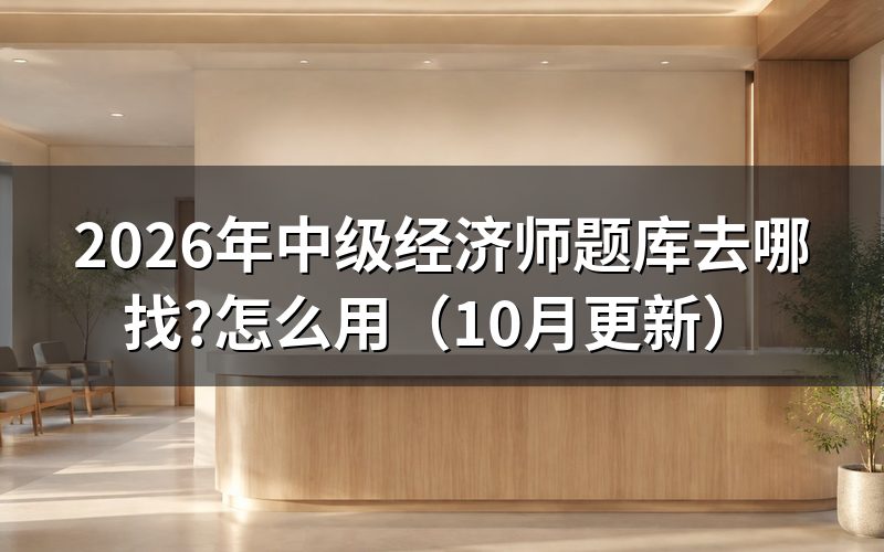 中级经济师教材怎么配题库