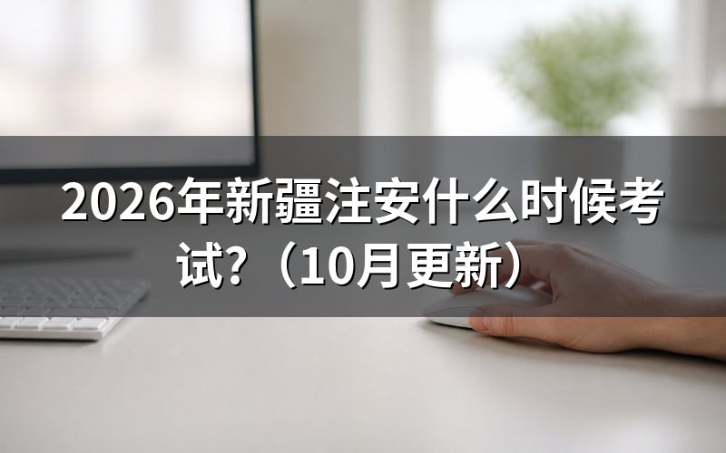 新疆注册安全工程师报名时间何时公布?