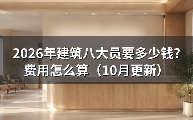建筑九大员培训费用怎么算?