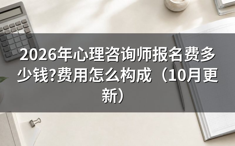 心理咨询师报名学费是多少？