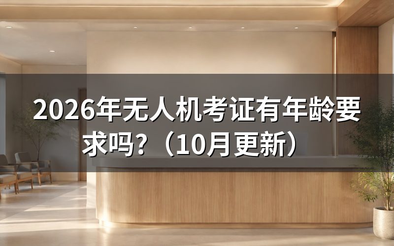 无人机驾驶证报考条件有哪些？