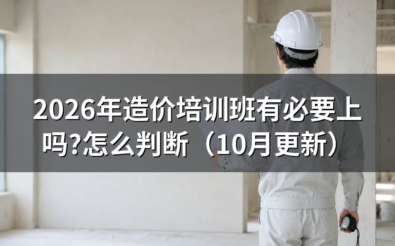 造价培训适合哪些人