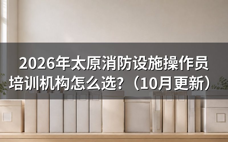 消防设施操作员培训费用怎么看?