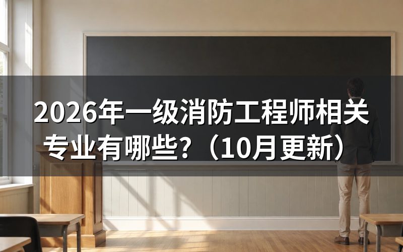 一级消防工程师报考条件怎么看？
