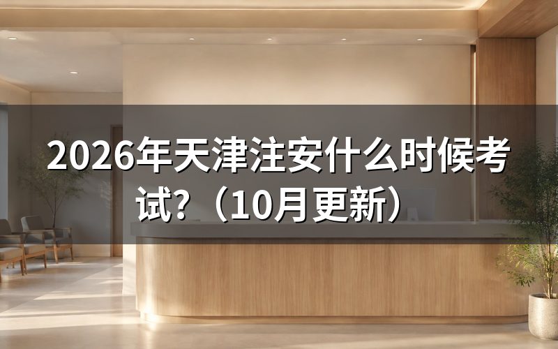 安全工程师报名时间天津怎么安排?