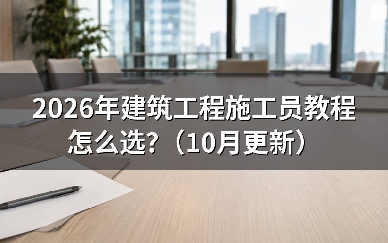 建筑八大员施工员考试怎么学