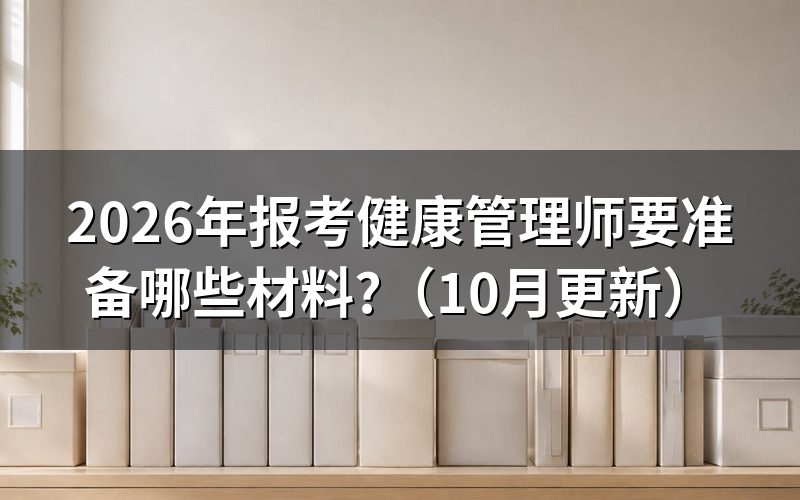健康管理师报名入口在哪?