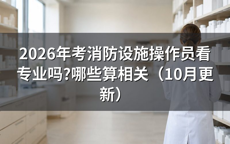 消防设施操作员报考条件看专业吗
