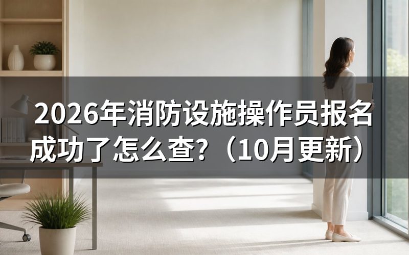 消防设施操作员报考条件怎么核对
