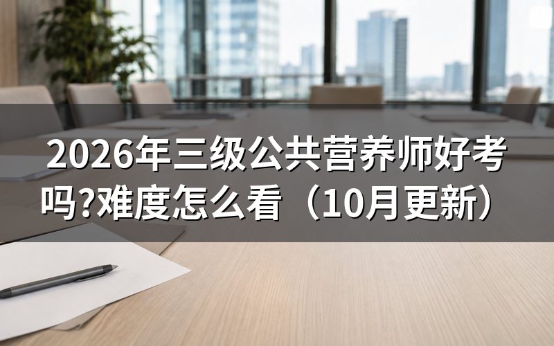 公共营养师三级多少分及格?
