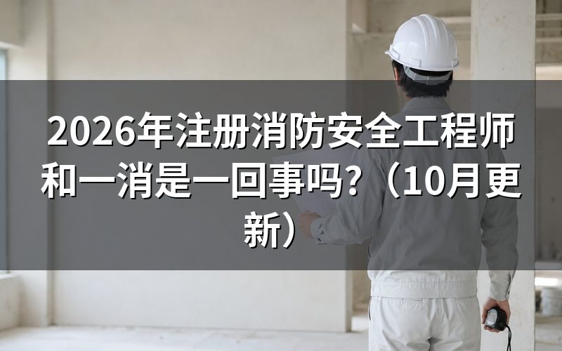 注册消防工程师和一级消防工程师的区别