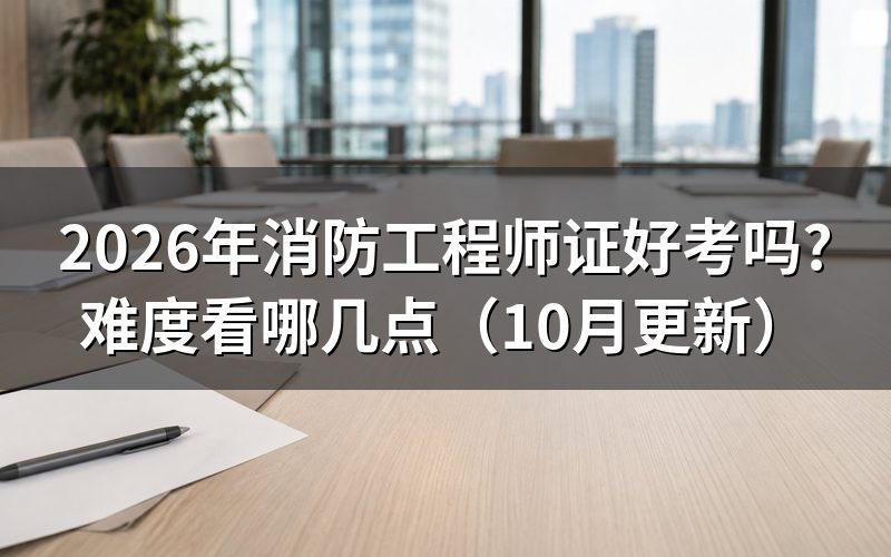 消防工程师复习如何判断难度